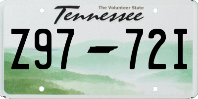 TN license plate Z9772I