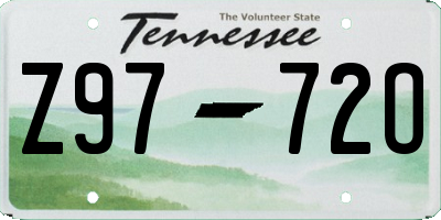 TN license plate Z9772O