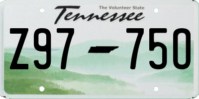 TN license plate Z9775O