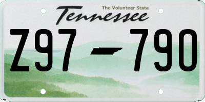 TN license plate Z9779O