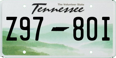 TN license plate Z9780I