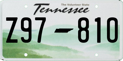 TN license plate Z9781O