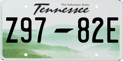 TN license plate Z9782E