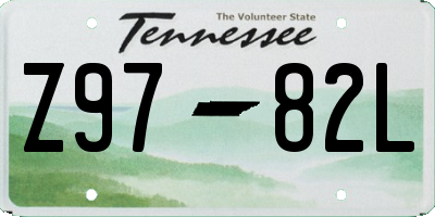 TN license plate Z9782L