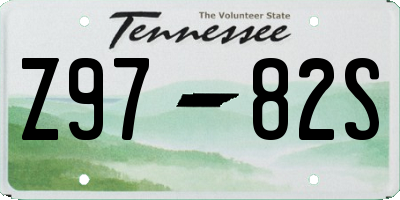 TN license plate Z9782S