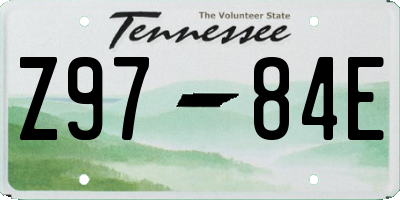 TN license plate Z9784E