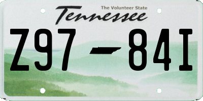 TN license plate Z9784I