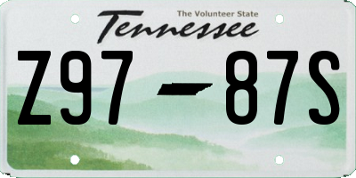 TN license plate Z9787S