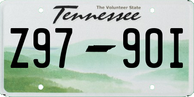 TN license plate Z9790I