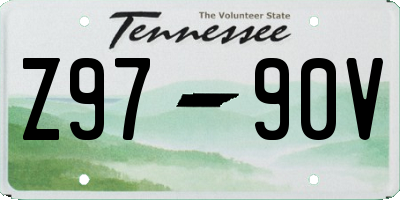 TN license plate Z9790V