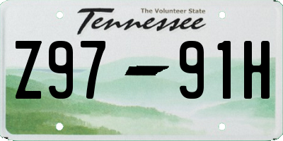 TN license plate Z9791H