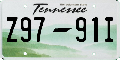 TN license plate Z9791I