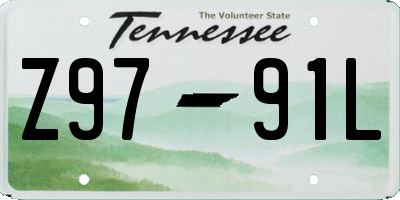 TN license plate Z9791L