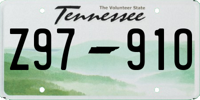 TN license plate Z9791O