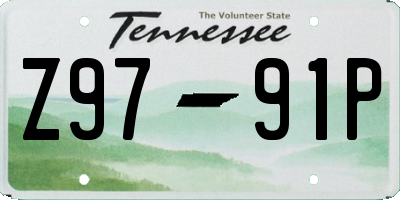 TN license plate Z9791P
