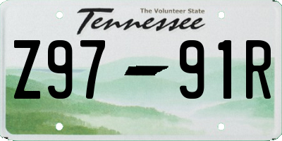 TN license plate Z9791R