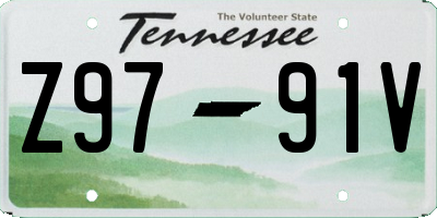 TN license plate Z9791V