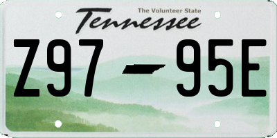 TN license plate Z9795E