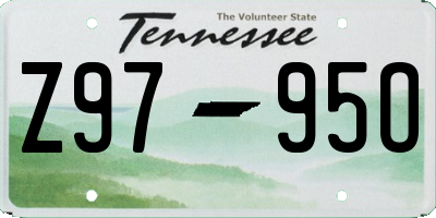 TN license plate Z9795O