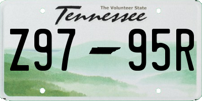 TN license plate Z9795R