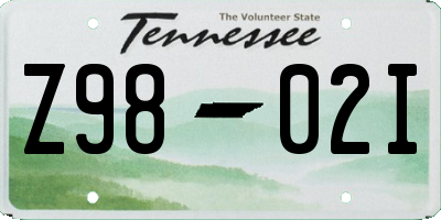 TN license plate Z9802I