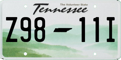 TN license plate Z9811I