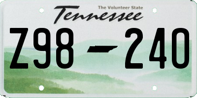 TN license plate Z9824O
