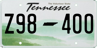 TN license plate Z9840O