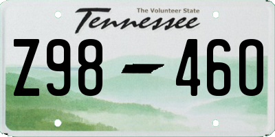 TN license plate Z9846O