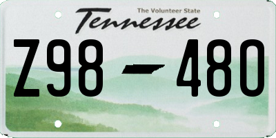 TN license plate Z9848O