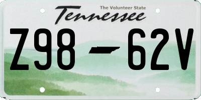 TN license plate Z9862V