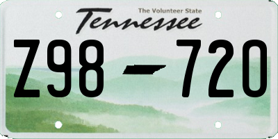 TN license plate Z9872O