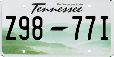 TN license plate Z9877I