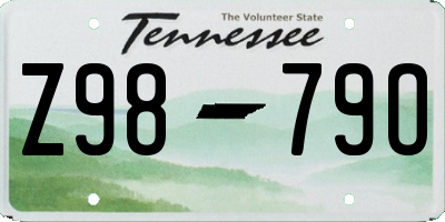 TN license plate Z9879O