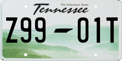 TN license plate Z9901T