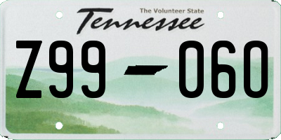 TN license plate Z9906O
