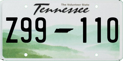 TN license plate Z9911O