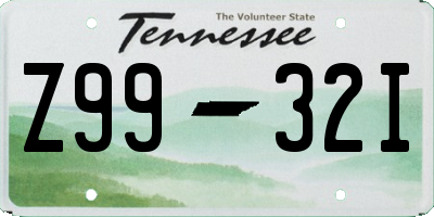 TN license plate Z9932I