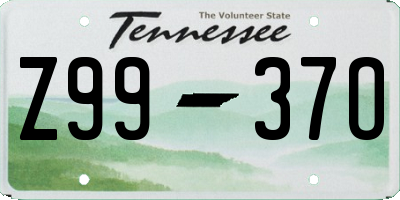 TN license plate Z9937O