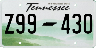 TN license plate Z9943O