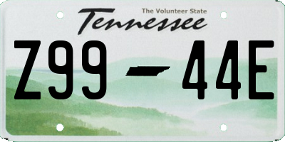 TN license plate Z9944E