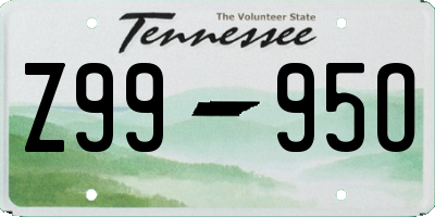 TN license plate Z9995O