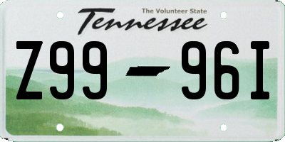 TN license plate Z9996I