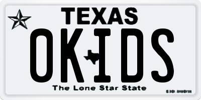 TX license plate 0KIDS