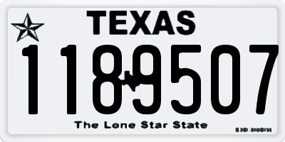 TX license plate 1189507