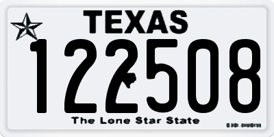 TX license plate 122508