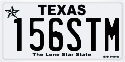 TX license plate 156STM