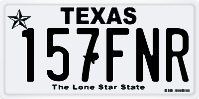 TX license plate 157FNR