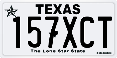 TX license plate 157XCT