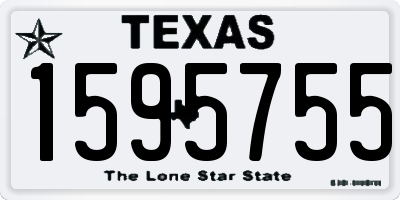 TX license plate 1595755